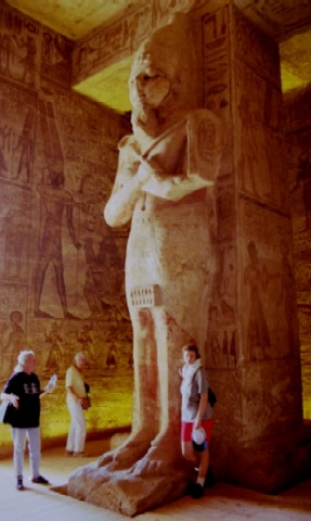 Statur im Tempel von Abu Simbel