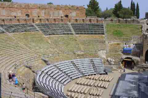Theater in Taormina ( vor einer Veranstaltung )